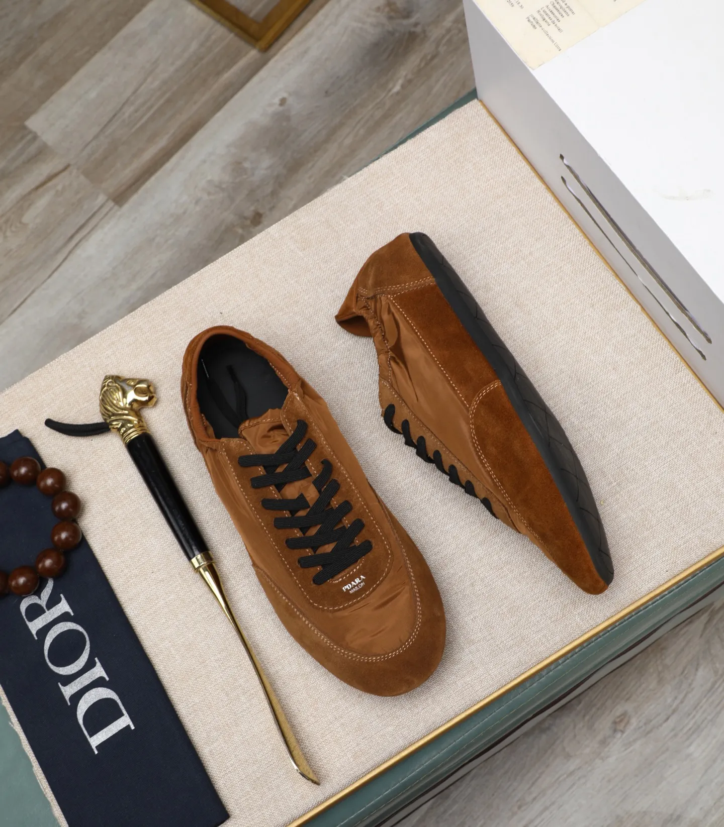 Men's shoes 💰460 [PRADA] Popular items in men's shoe counters, synchronized with the official website, high-quality shipments ✔️Original cowhide + cowhide lining, 1🆚1 replica, original original outsole, 38-45 (customized for 45, non-refundable)